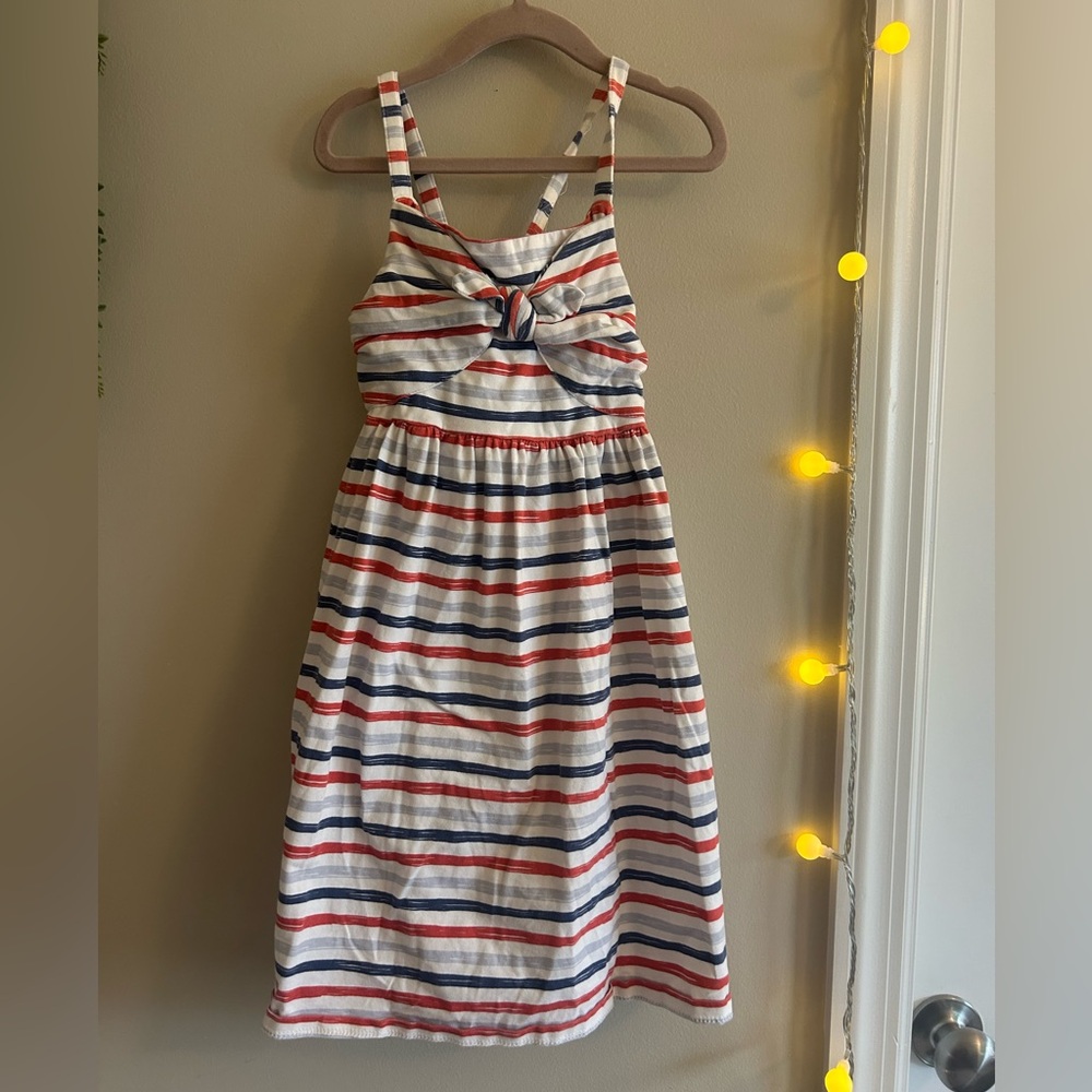 Tommy Bahama red white and blue girl dress size 7